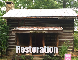 Historic Log Cabin Restoration  Beaufort, North Carolina